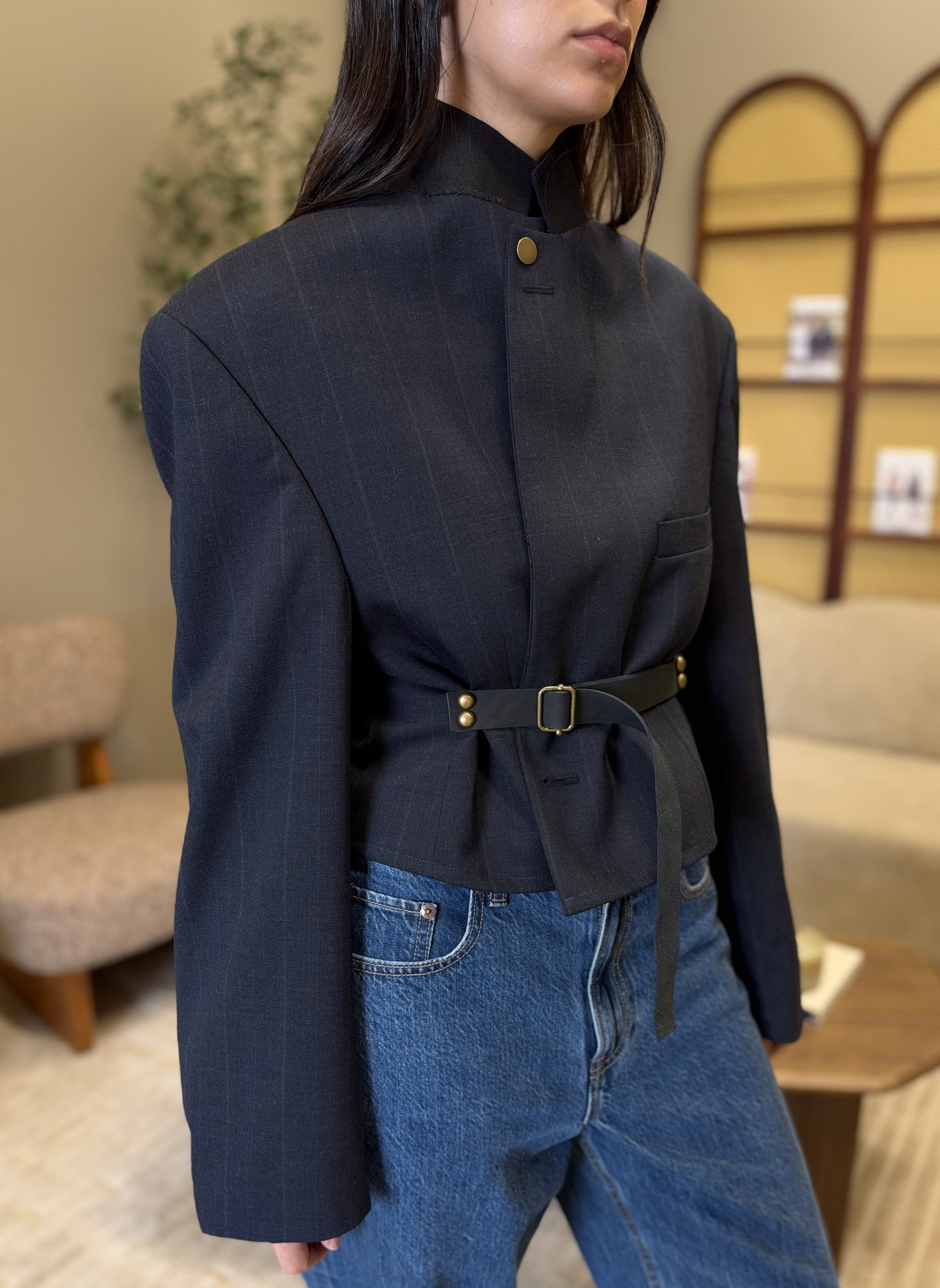 Re-Sourced No. 30 - The Leather Belt Blazer