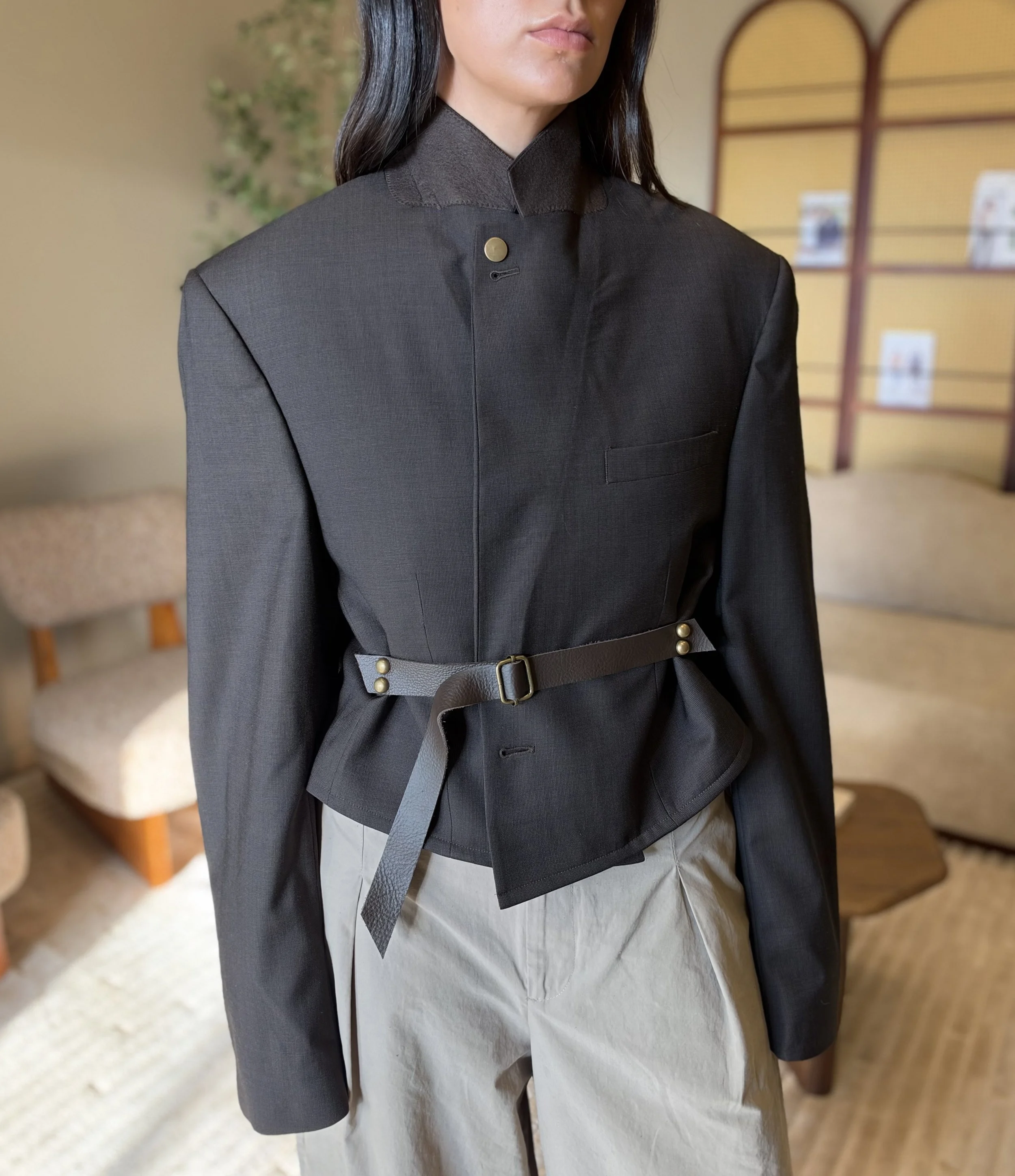 Re-Sourced No. 29 - The Leather Belt Blazer