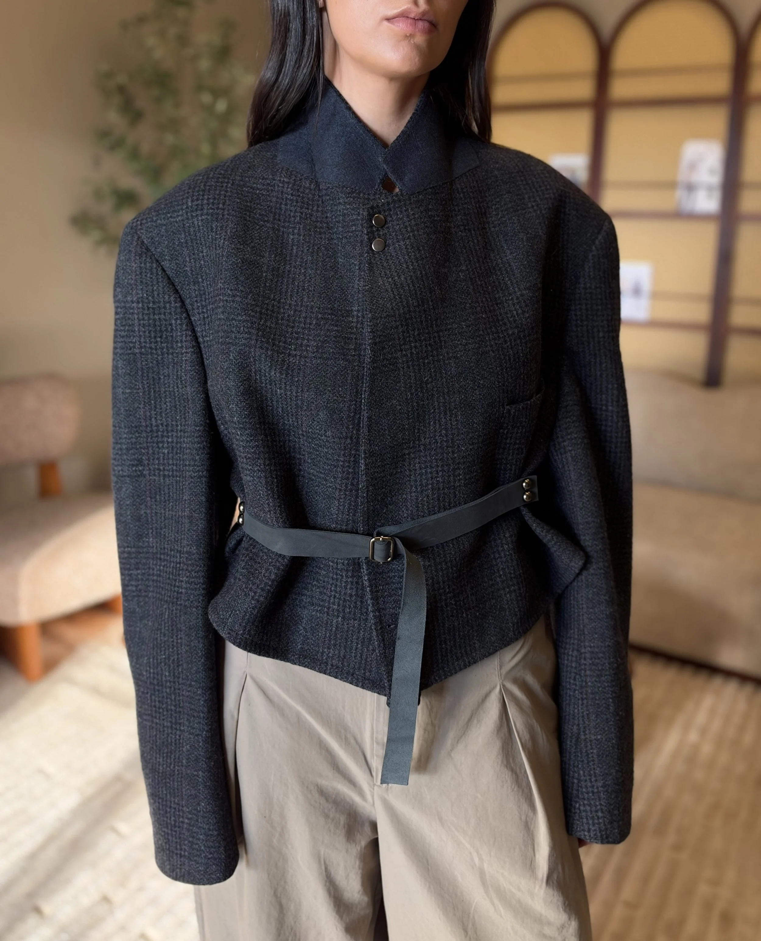 Re-Sourced No. 28 - The Leather Belt Blazer