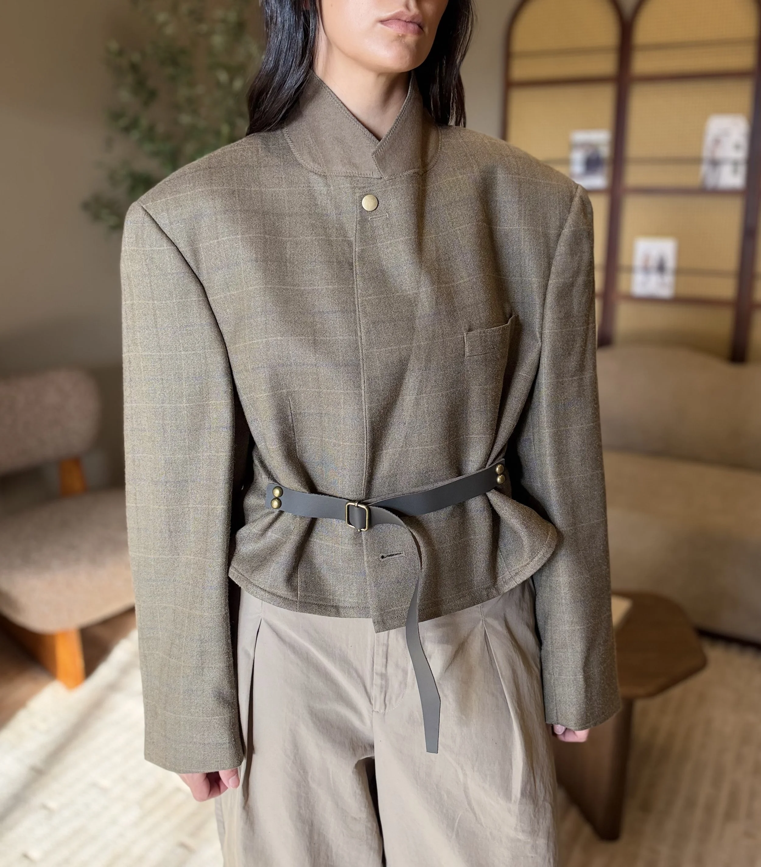 Re-Sourced No. 24 - The Leather Belt Blazer