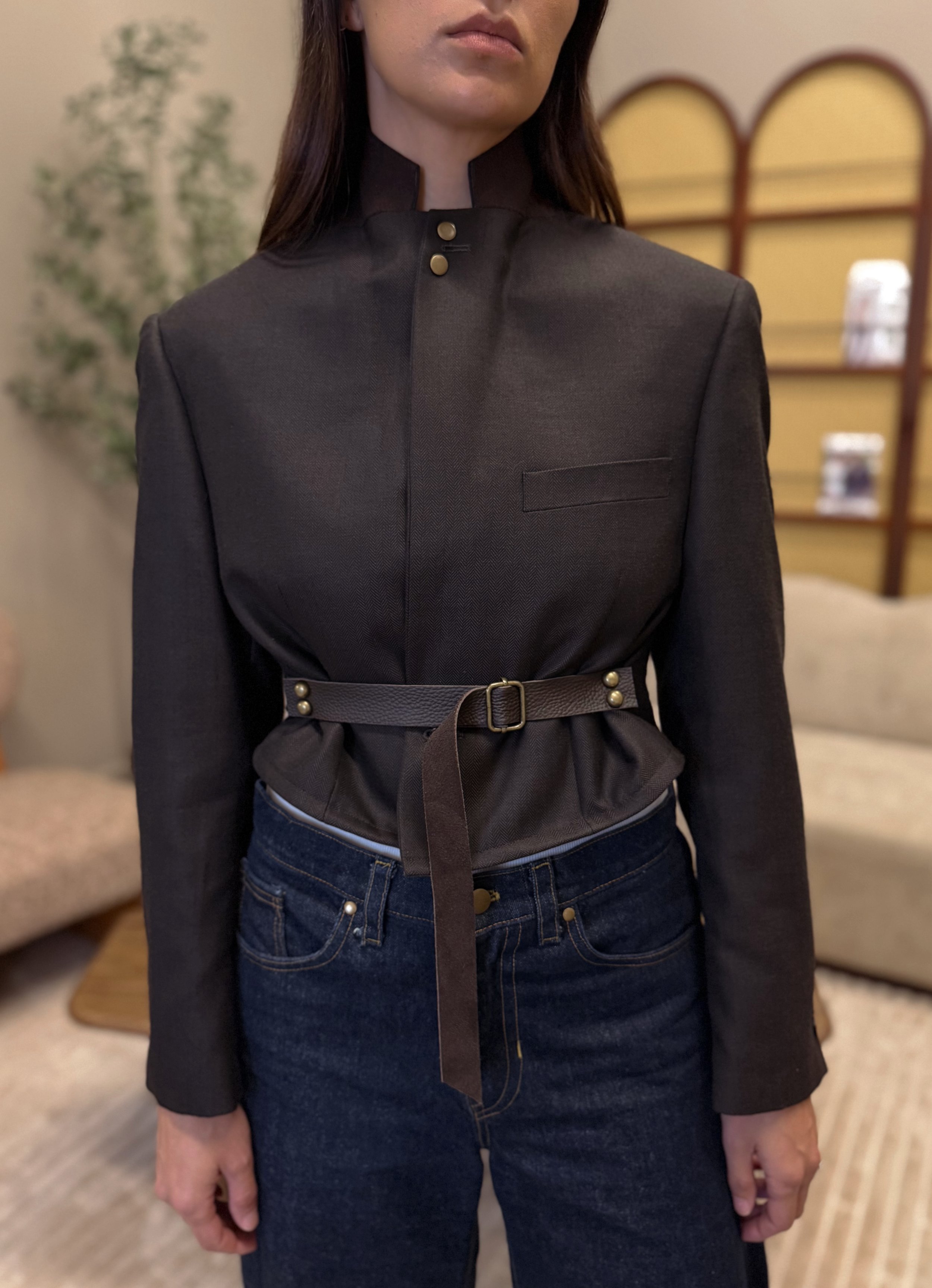 Re-Sourced No. 11 – The Leather Belt Blazer