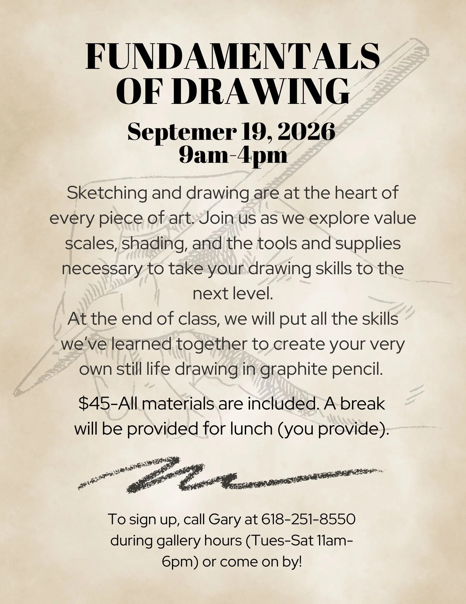 Fundamentals of Drawing Class