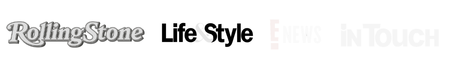 Logo for Rolling Stone and E News in Touc