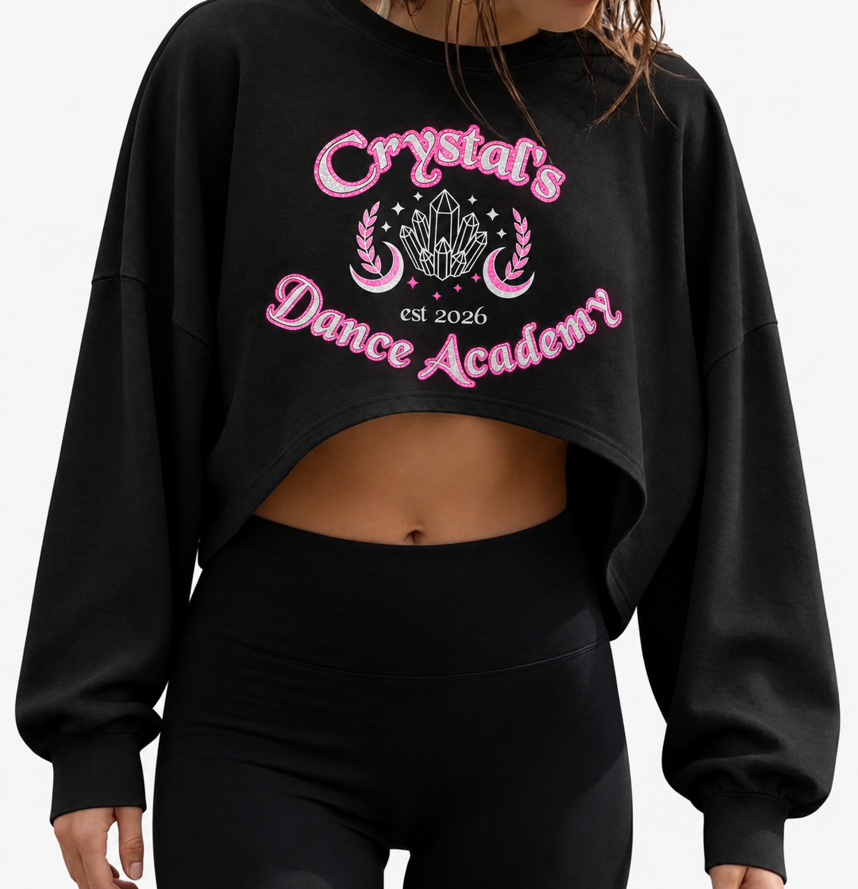 Long sleeve Low Cut Crop Shirt