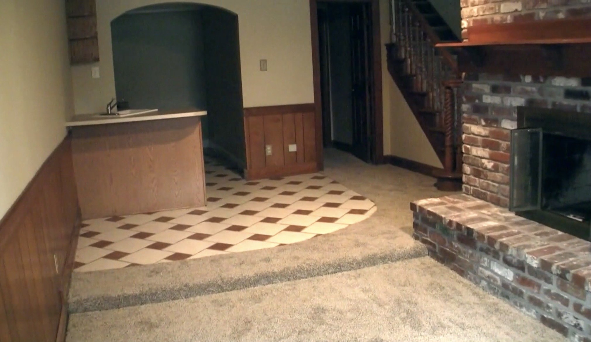 basement bar - before