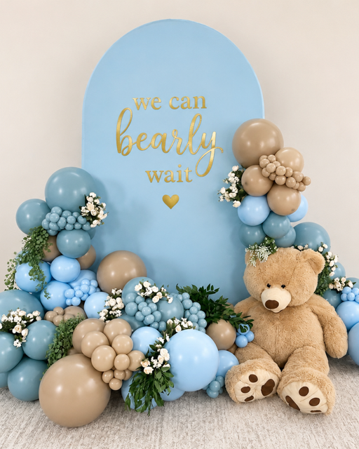 we can bearly wait baby shower balloon decor