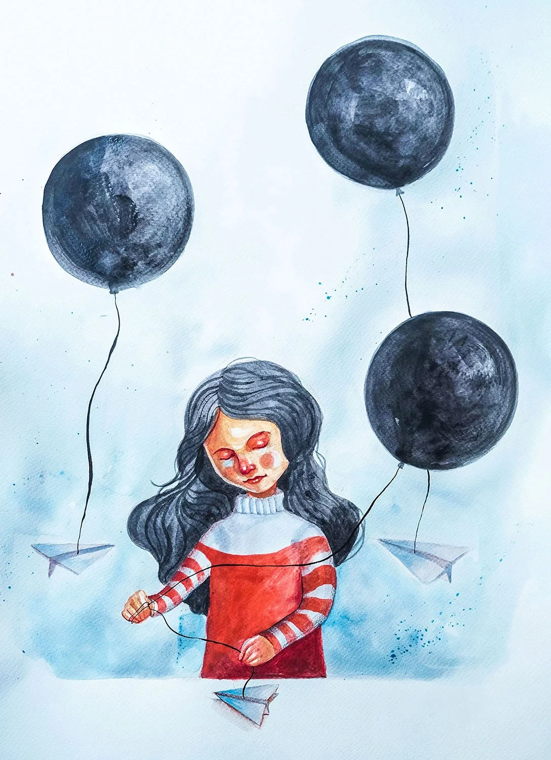 "Takeoff" Watercolor on Paper (32cm x 44cm)