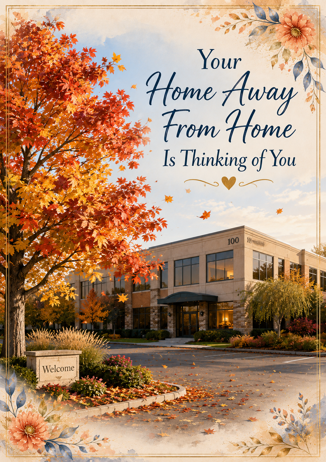 Workplace Thinking of You Card Employee Support Card Home Away From Home