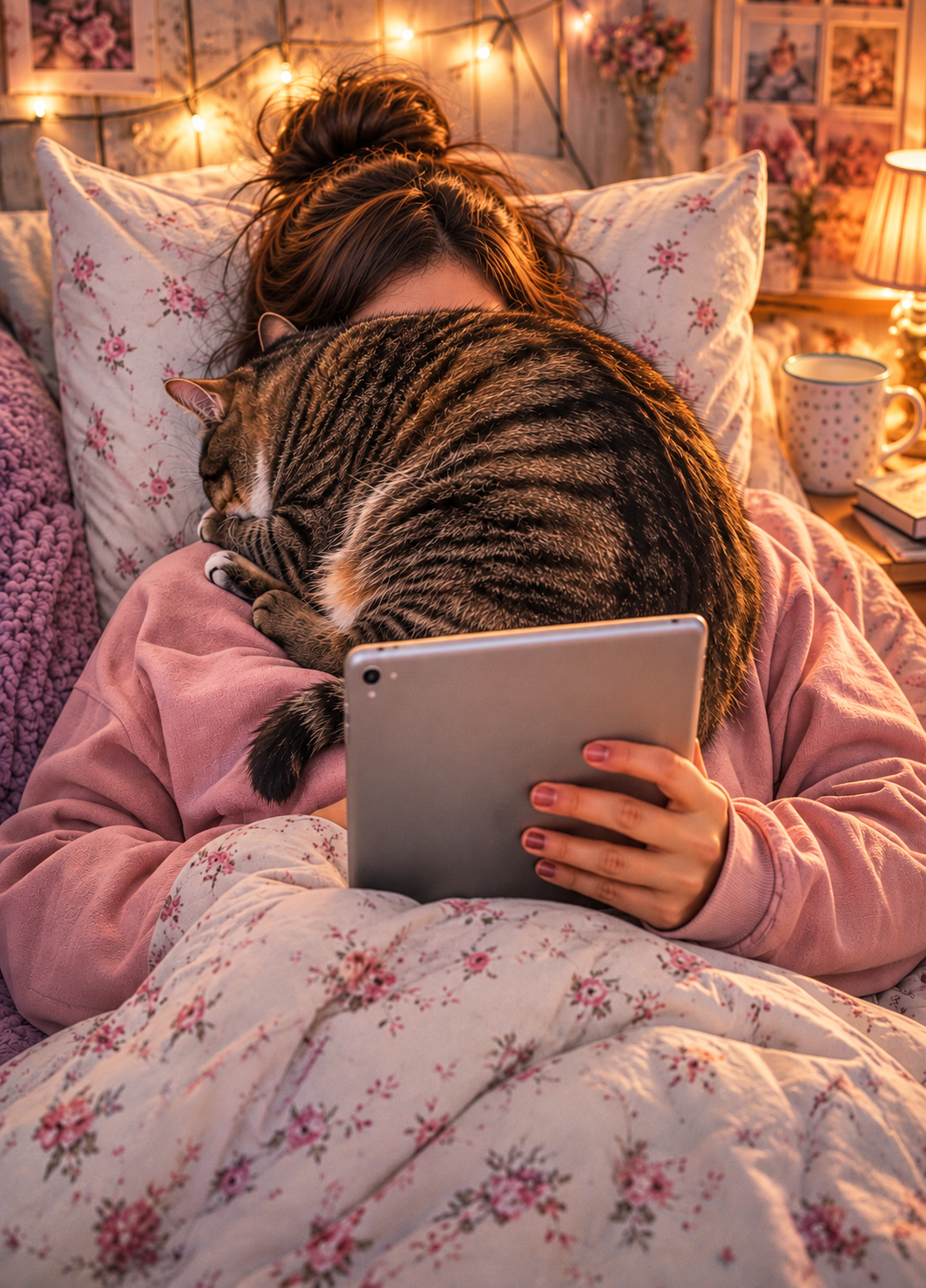 Surrounded by Love – Funny Cat Card for Cat Lovers