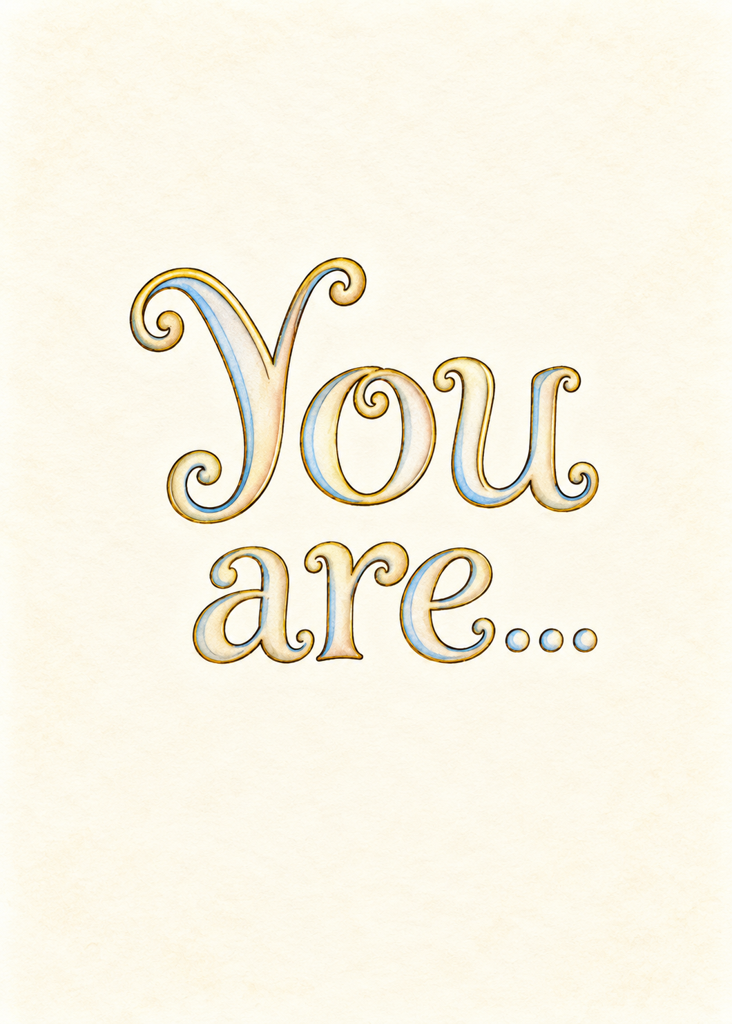 You Are Amazing Card – Whimsical Inspirational Greeting Card – Colorful Fantasy Art Encouragement Card