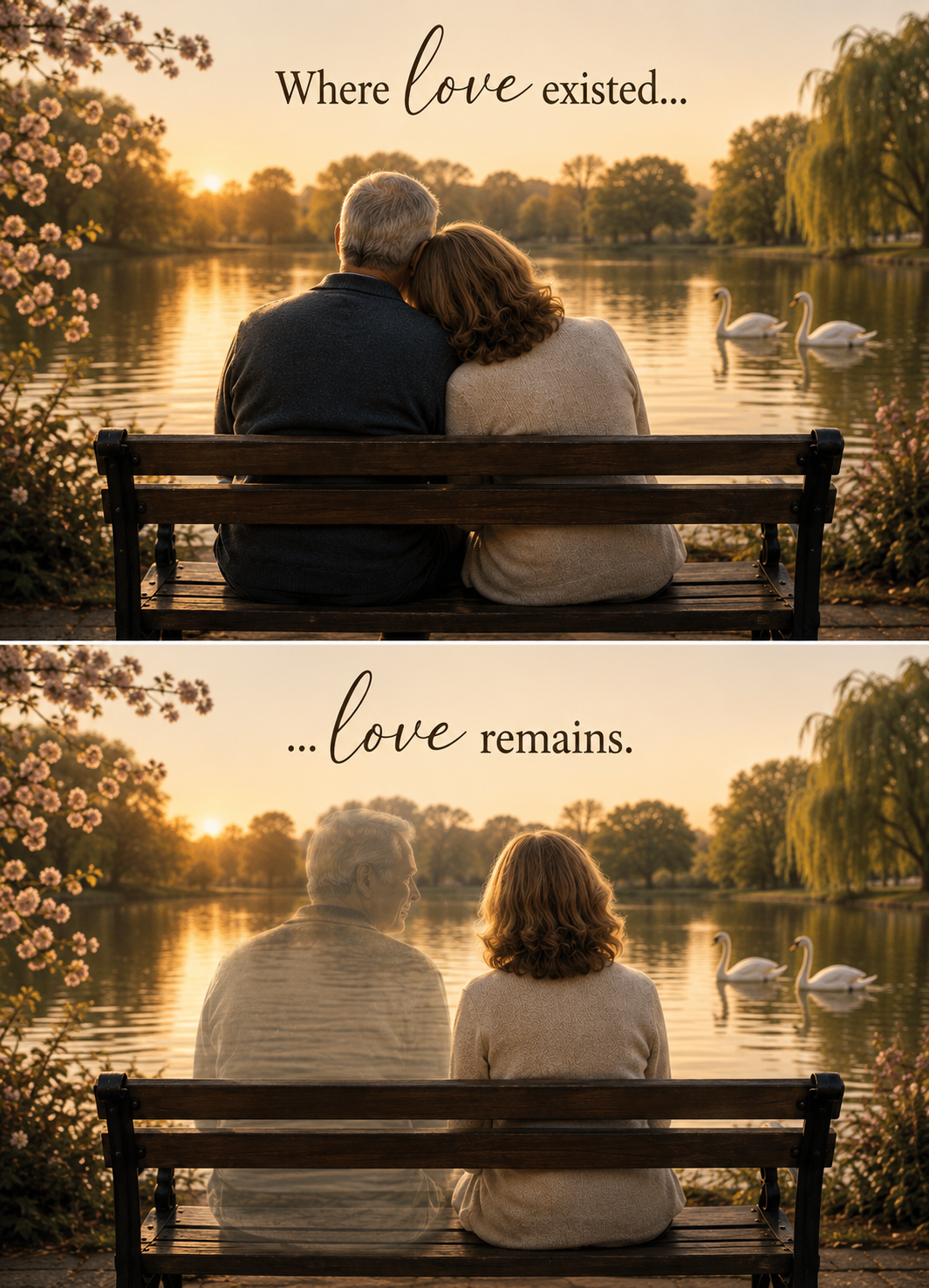 Widow Sympathy Card Bereavement Card Loss of Spouse Card Love Remains