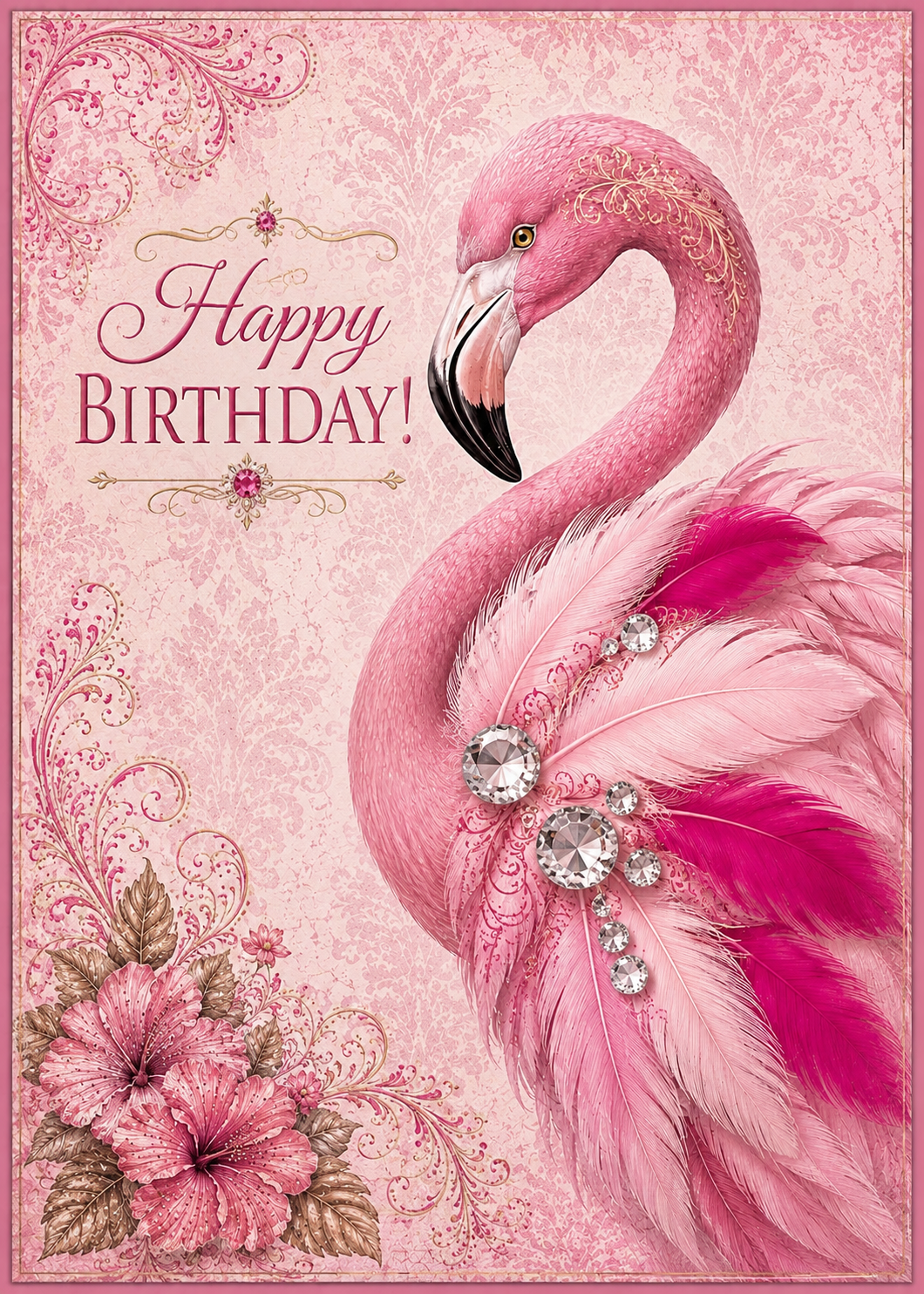 Flamazing Birthday – Fabulous Flamingo Birthday Card