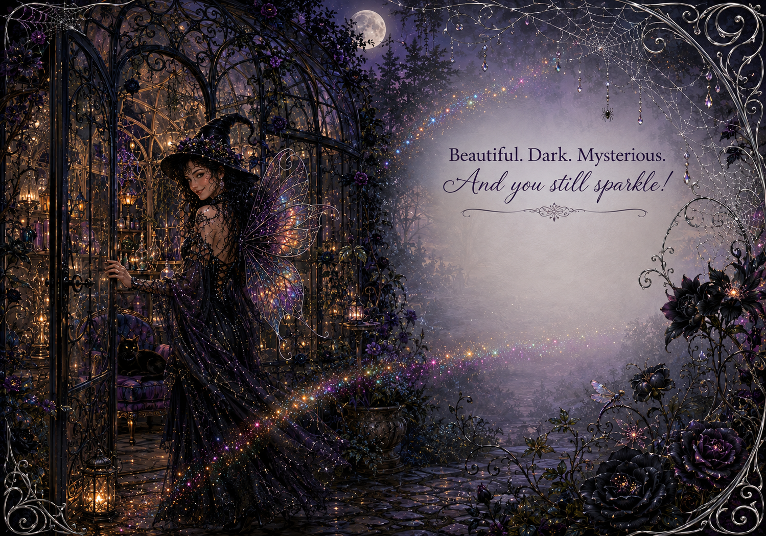 Mysterious Witch in the Moonlit Conservatory.png