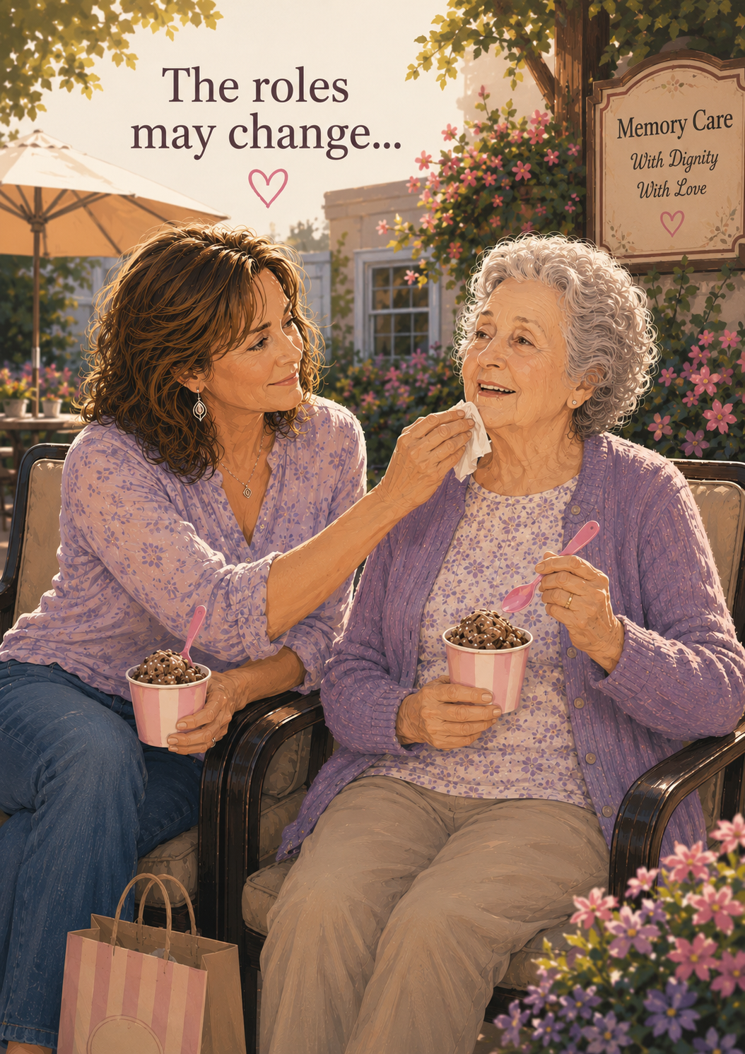 Caregiver Support Card Encouragement Card The Roles May Change