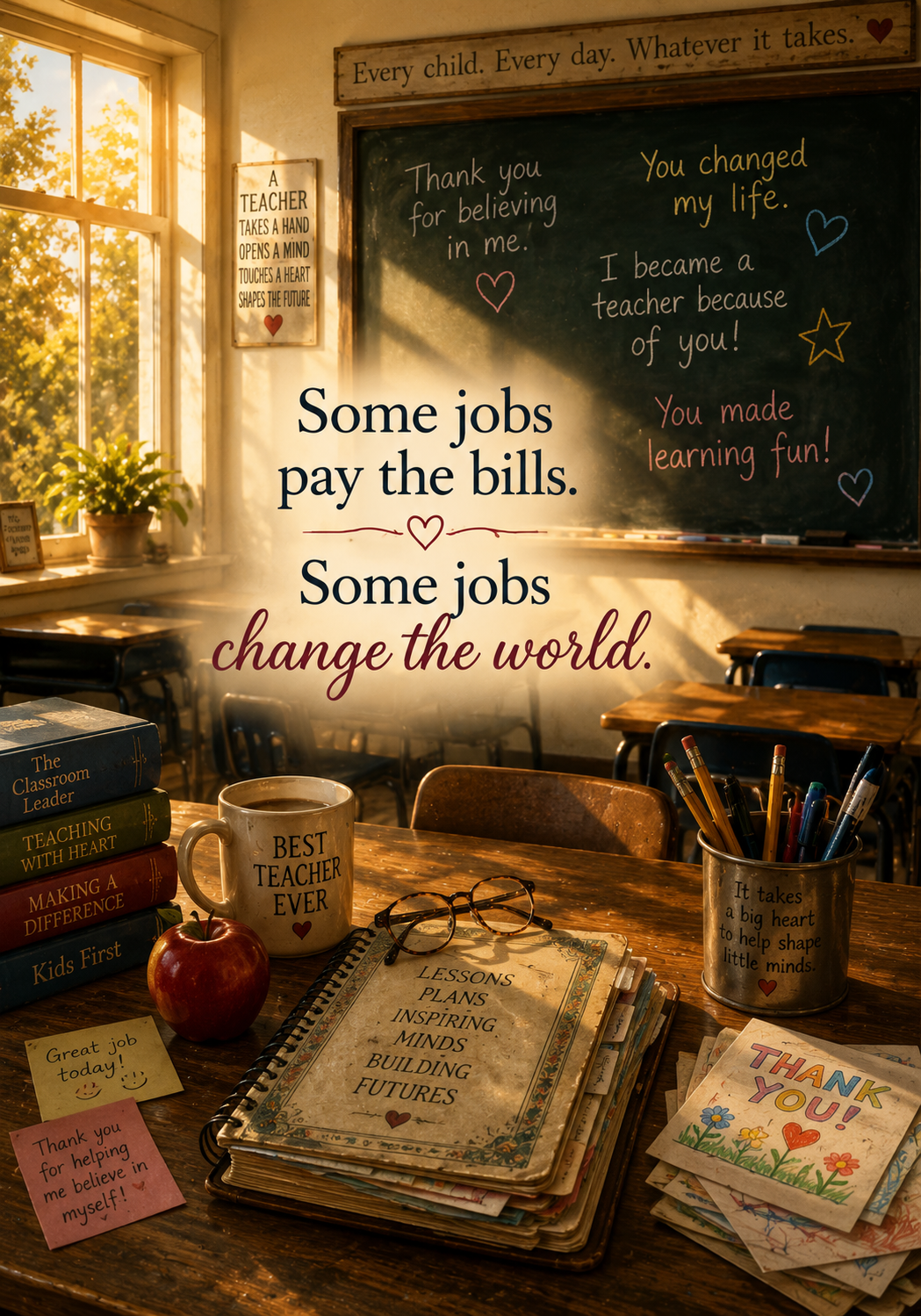 Teacher Retirement Card | Some Jobs Change the World