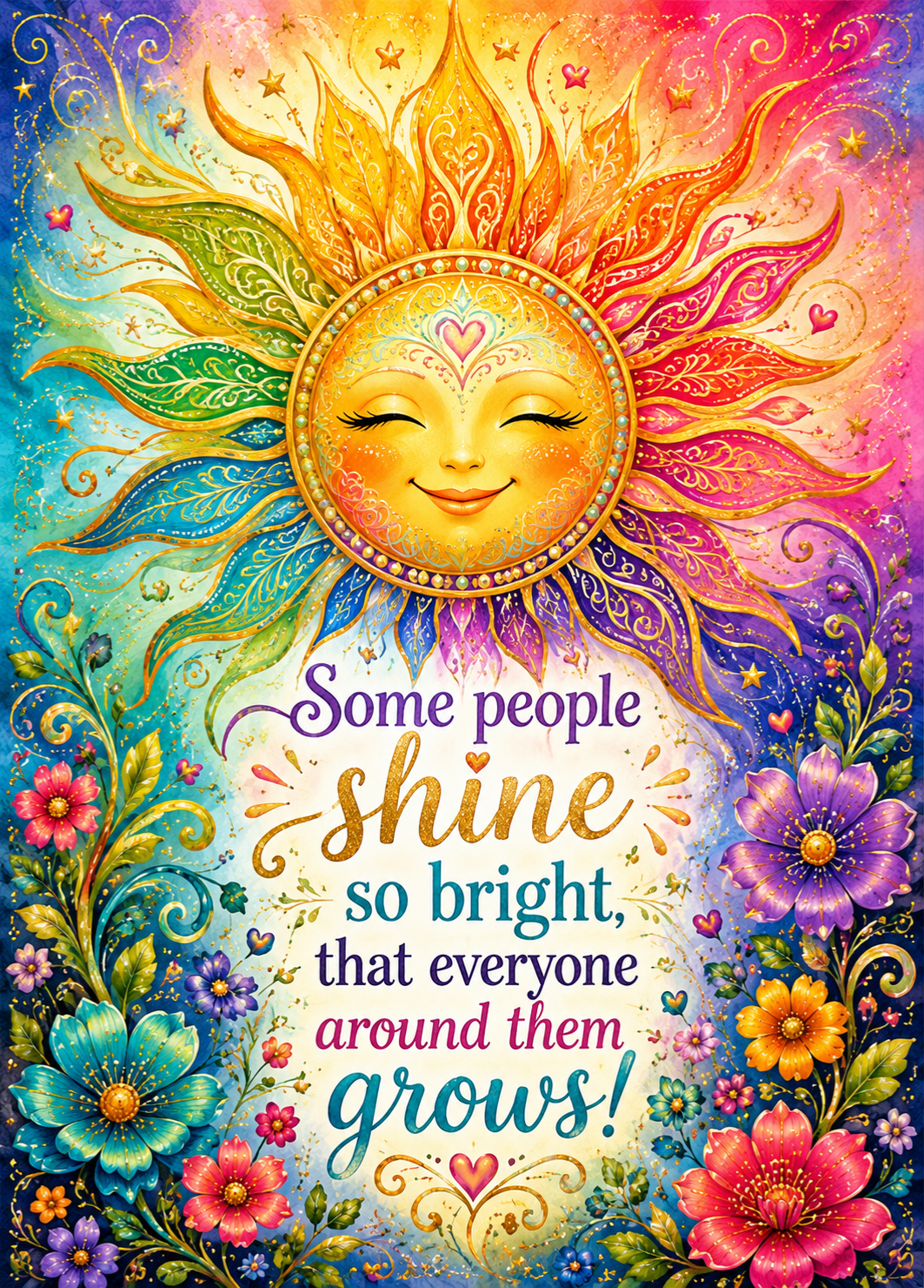 Encouragement Card Friendship Card Some People Shine So Bright