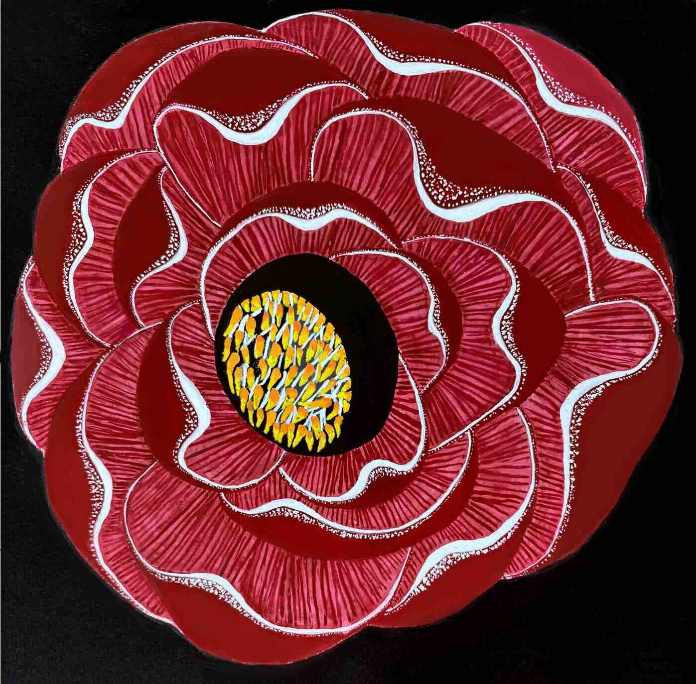 Red Flower, gauche, Sheila Lopez