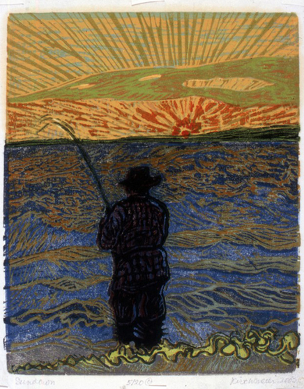 Sundown • woodcut • 10.25 x 8.25 inches • $1,500