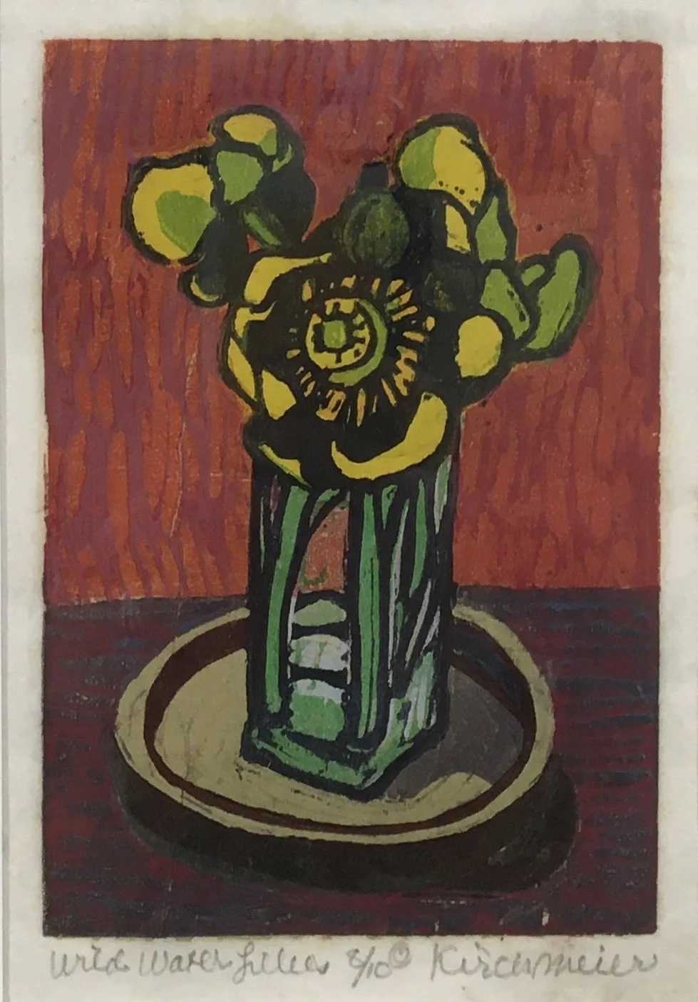 Wild Water Lilies II •woodcut • 8 x 6 inches • $800