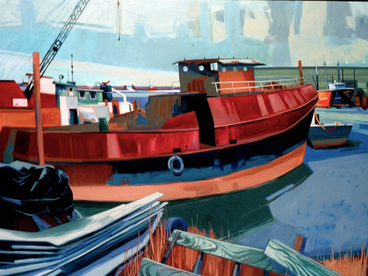 Ana Palmyra, Before Scuttling (2002)  •  
oil on canvas  •  
54 x 72 inches • $19,500

