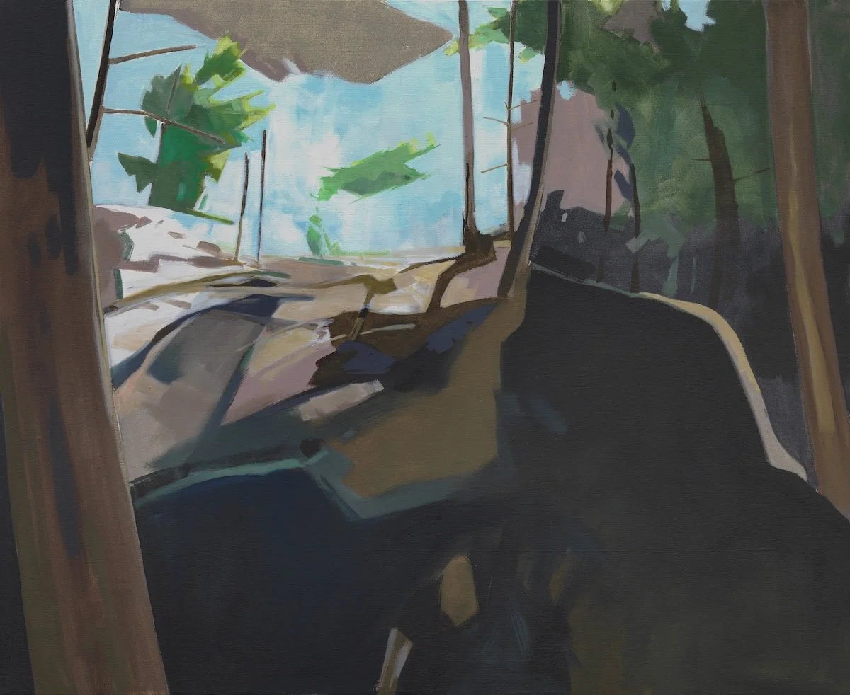 Woodland Foot Path, Monhegan, Maine (2018)  •  oil on canvas  •  44 x 54 inches • $13,000