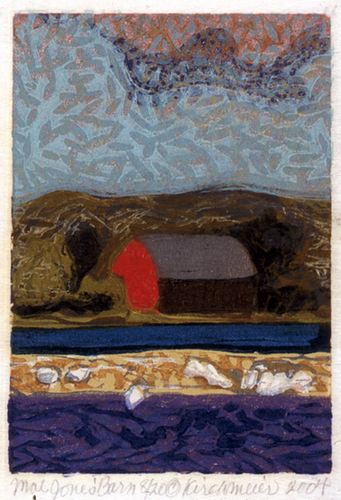 Mal Jone's Barn II • woodcut• 5.75 x 4 inches • $850