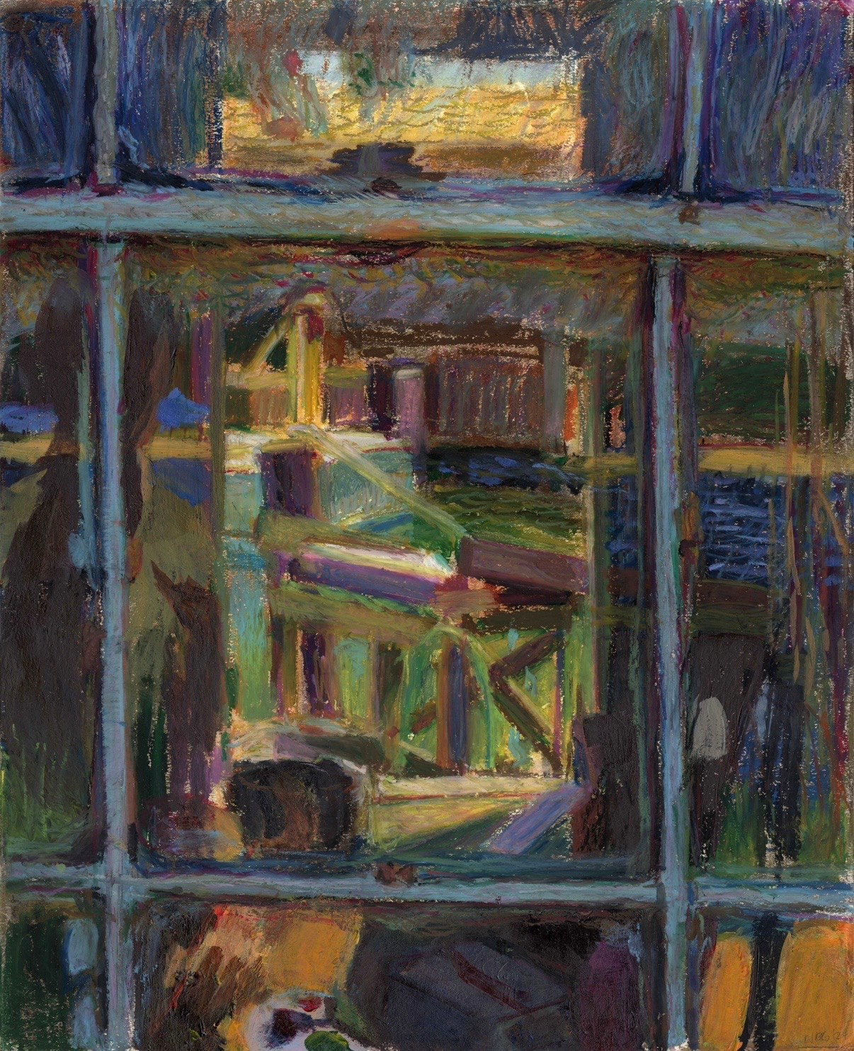 Menemsha Window No. 3 • 14 x 17”
Conte crayon, oil pastel, and acrylic paint on paper • 14 x 17 inches •
$1,600
