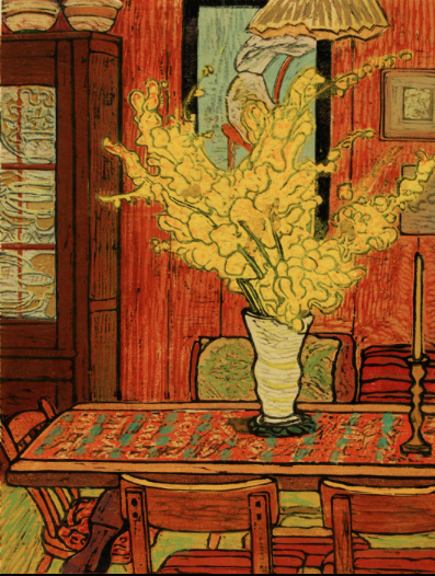 Forsythia • woodcut • 14 x 10.5 inches • $2,200
