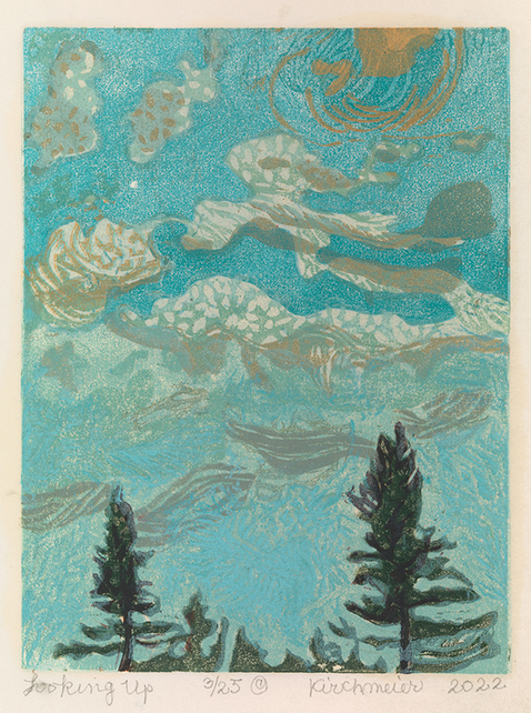 Looking Up • woodcut • 8 x 6 inches • $1,300