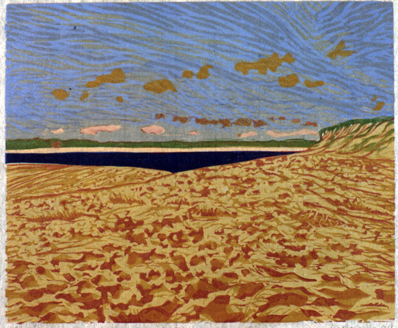 Dunes, Tisbury Great Pond • woodcut • 
8 x 9.25 inches • $1,400