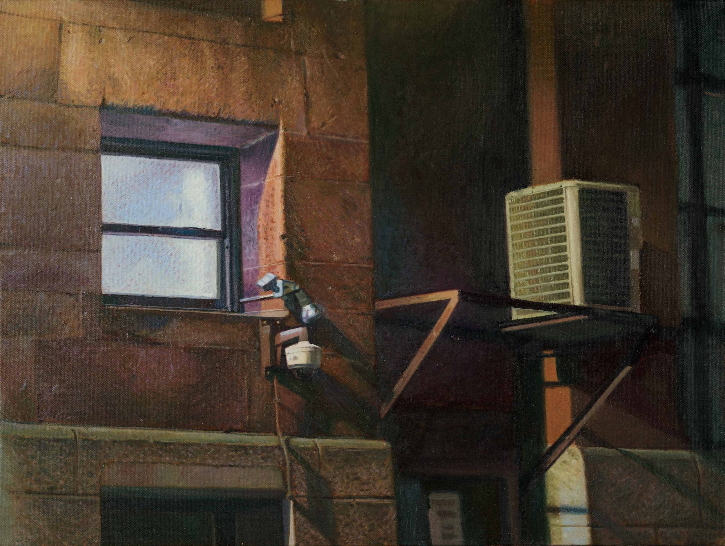 Neon Window on Stanhope Street • 18 x 24”
Oil on canvas • 18 x 24 inches • $2300