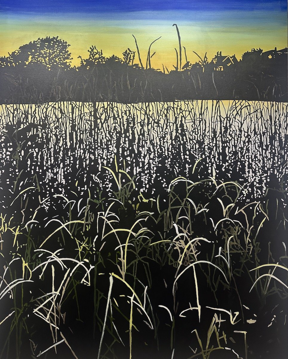 September Light, 2026 • Acrylic gouache on canvas •  60 x 48 inches • $7,200
