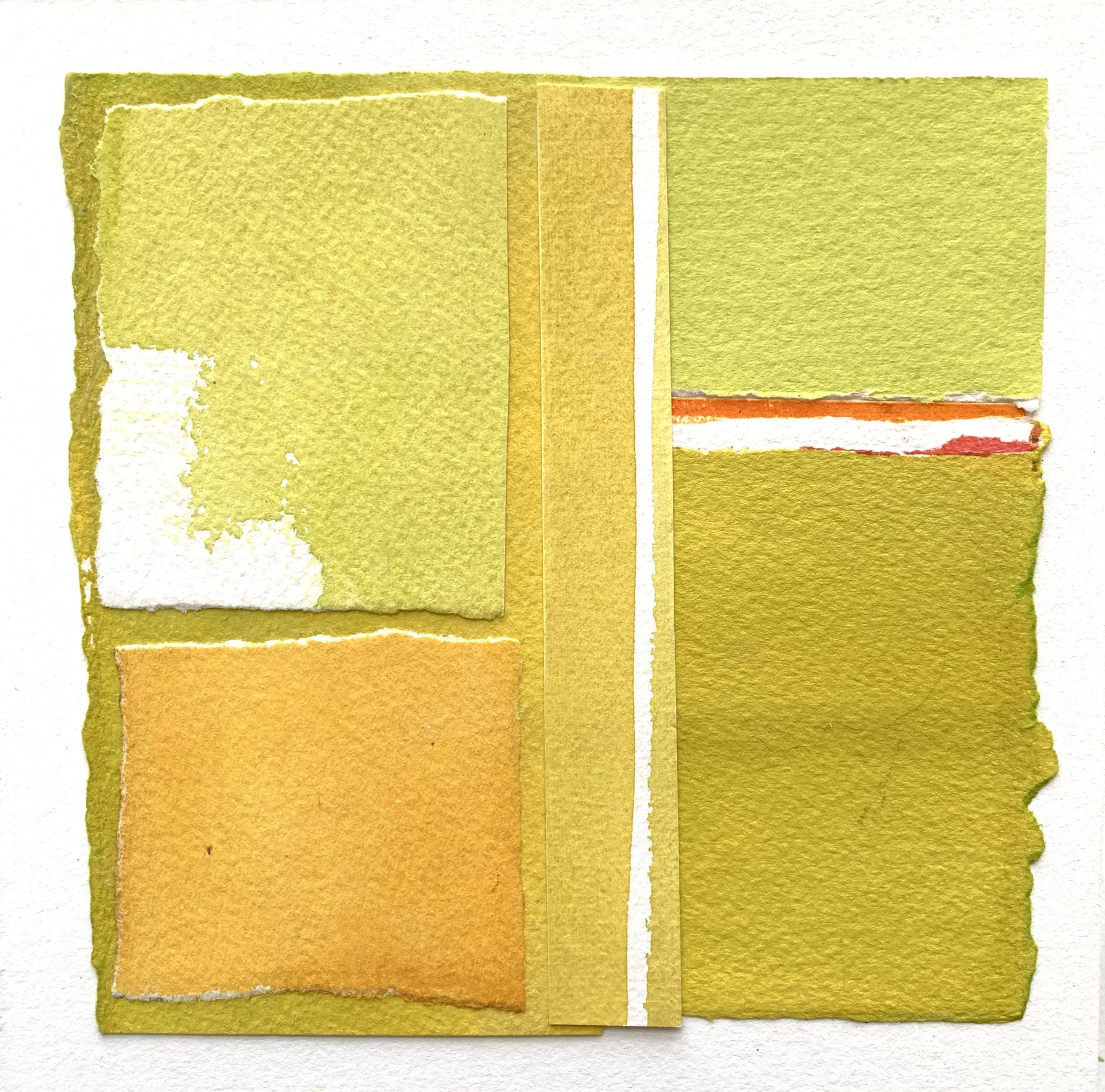 Balance 8 • Collage on paper with acrylic seal • 6 x 6 inches • $450