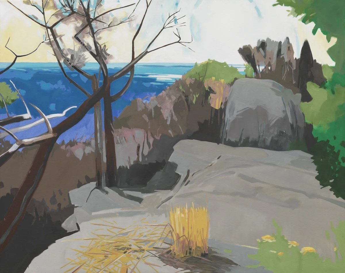 Morning Light, Monhegan, Maine (2018-19). •  oil on canvas  •  52 x 66 inches • $18,000