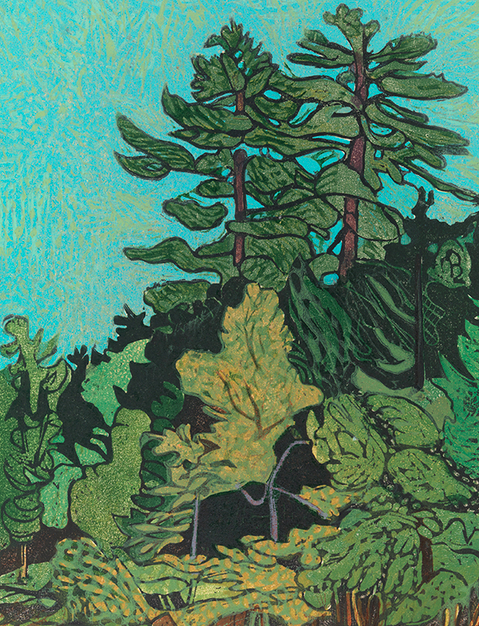 Boreal Forest • woodcut • 10.75 x 8.25 inches • $1,400