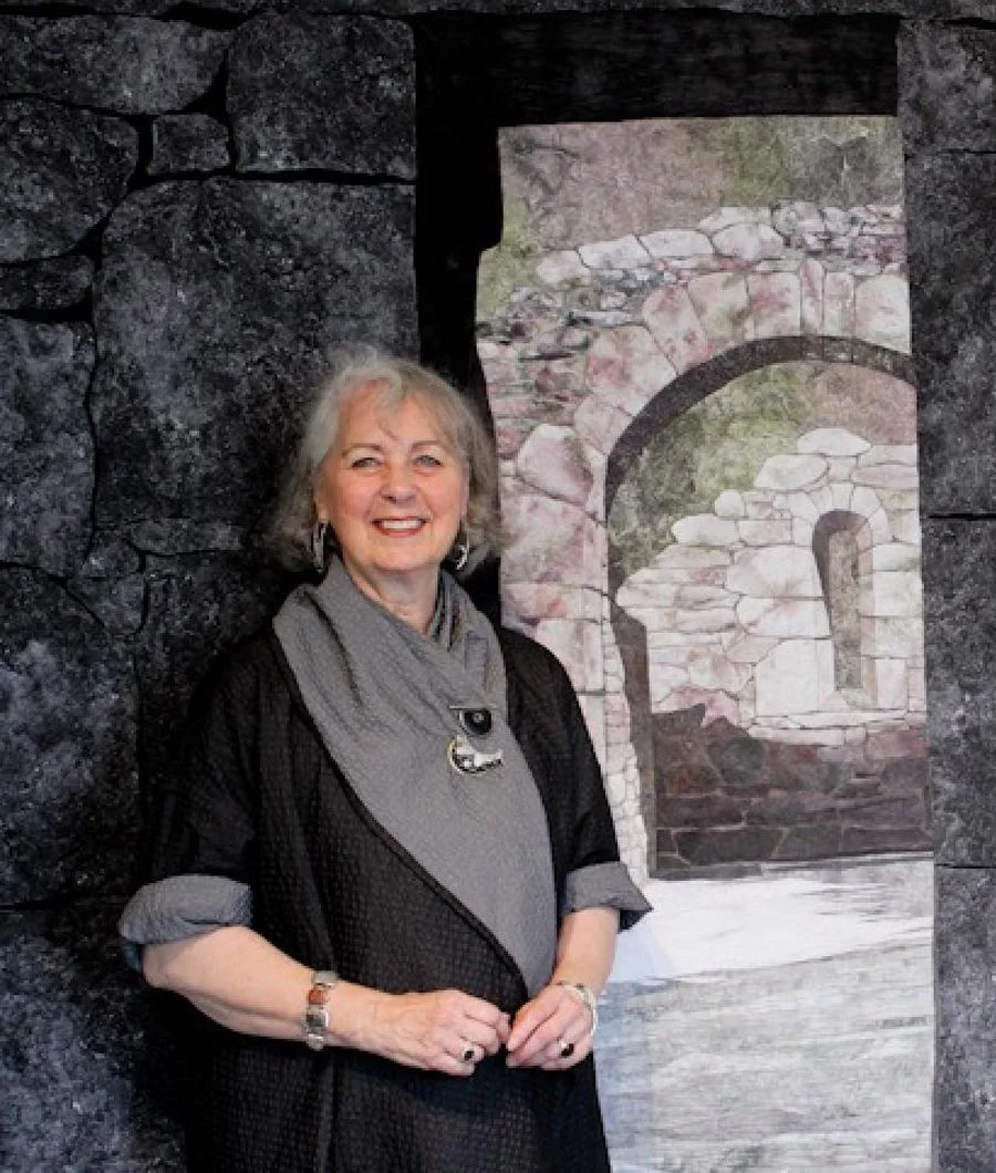 Contemporary minimalist textile mixed media artist