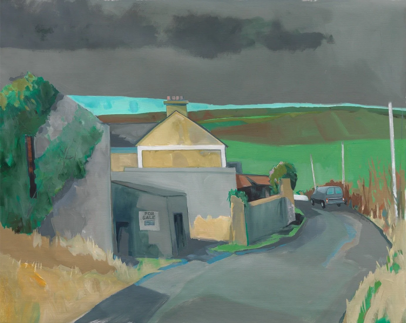 Tarppy Golden's House, Ballycastle (2014-15)  •  oil on canvas  •  42 x 52 inches • $12,500