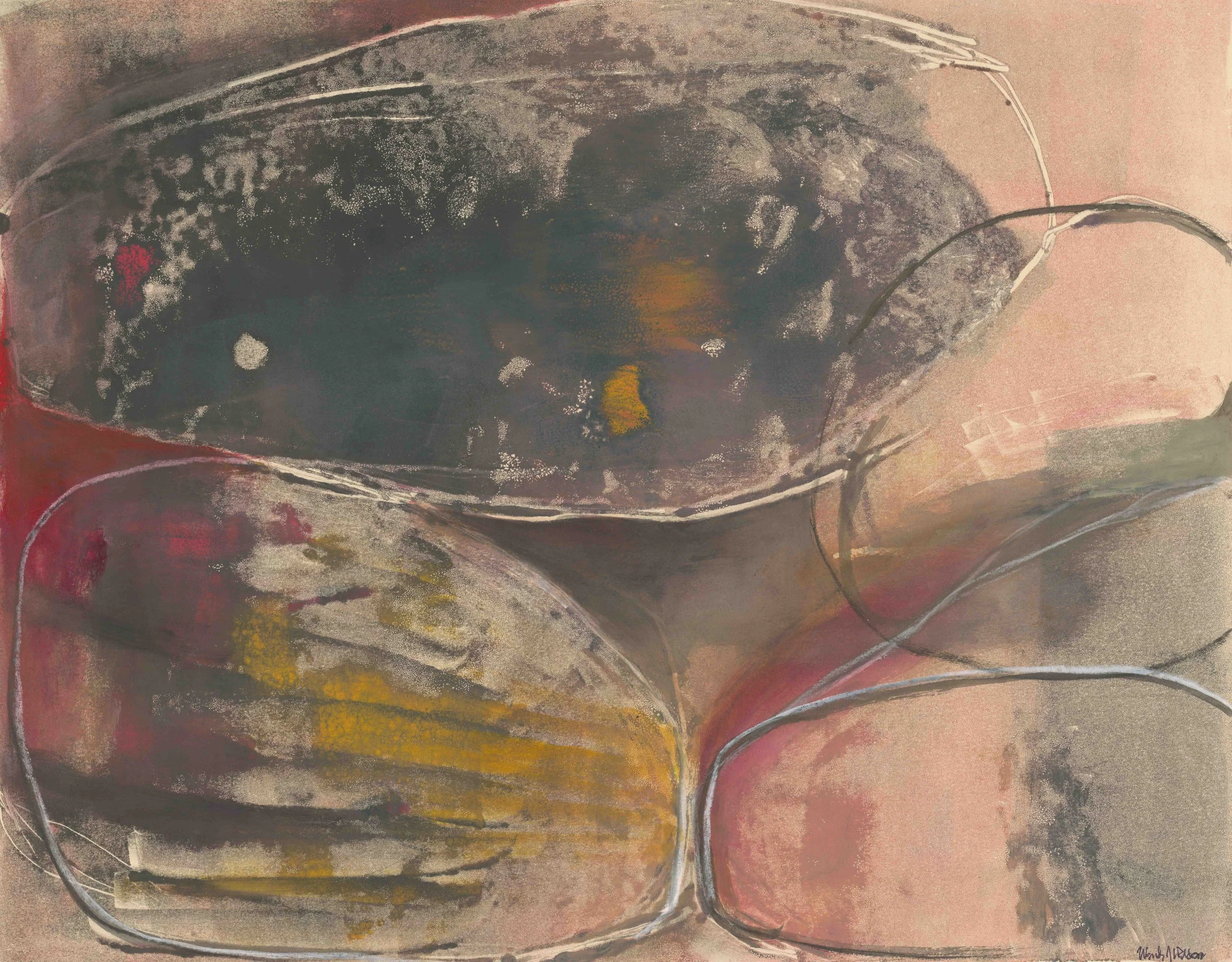 Wall Section III • mixed media • 18 x 23 inches, frame 27 x 32 inches • $2,900