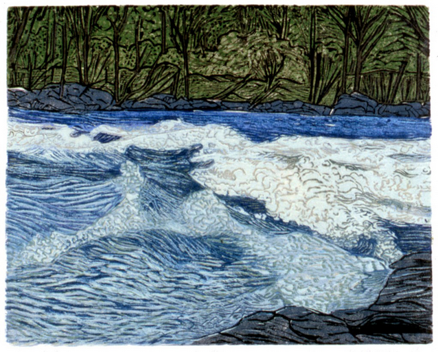 Smooth Ledge • woodcut • 9 x 11 inches • $1,400