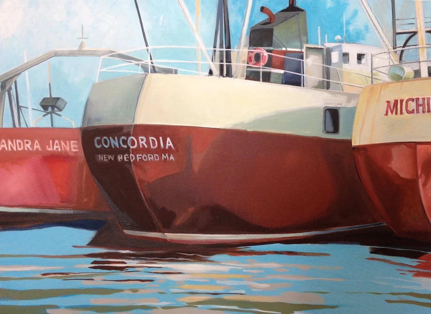 Concordia, New Bedford (2016) • 
oil on canvas  •  
40 x 54 inches • $15,000