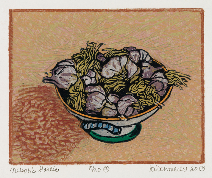 Nelson's Garlic • woodcut • 7 x 8 inches • $950