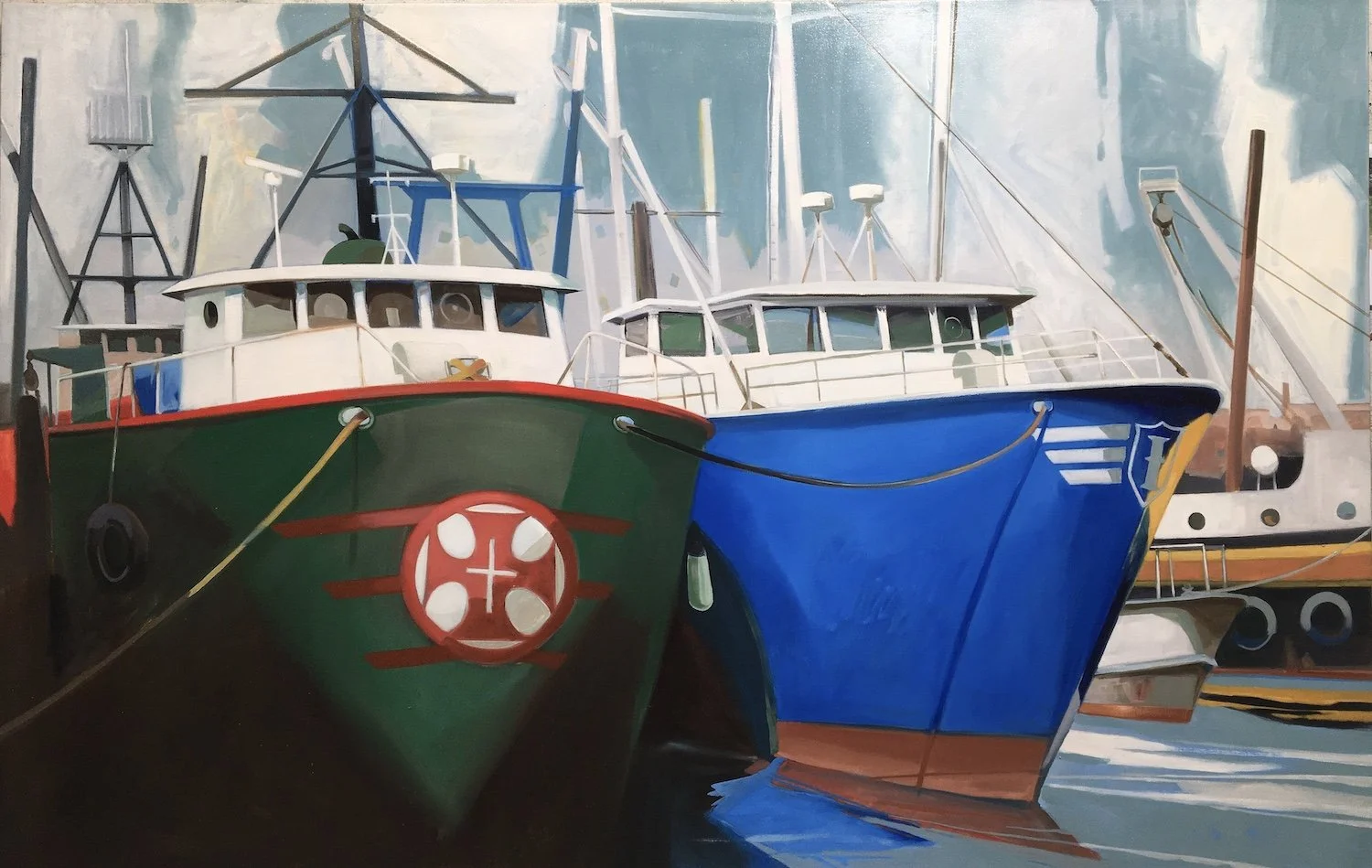 Luso American, in Fairhaven (2008)  •  oil on canvas  •  46 x 72 inches • $19,500