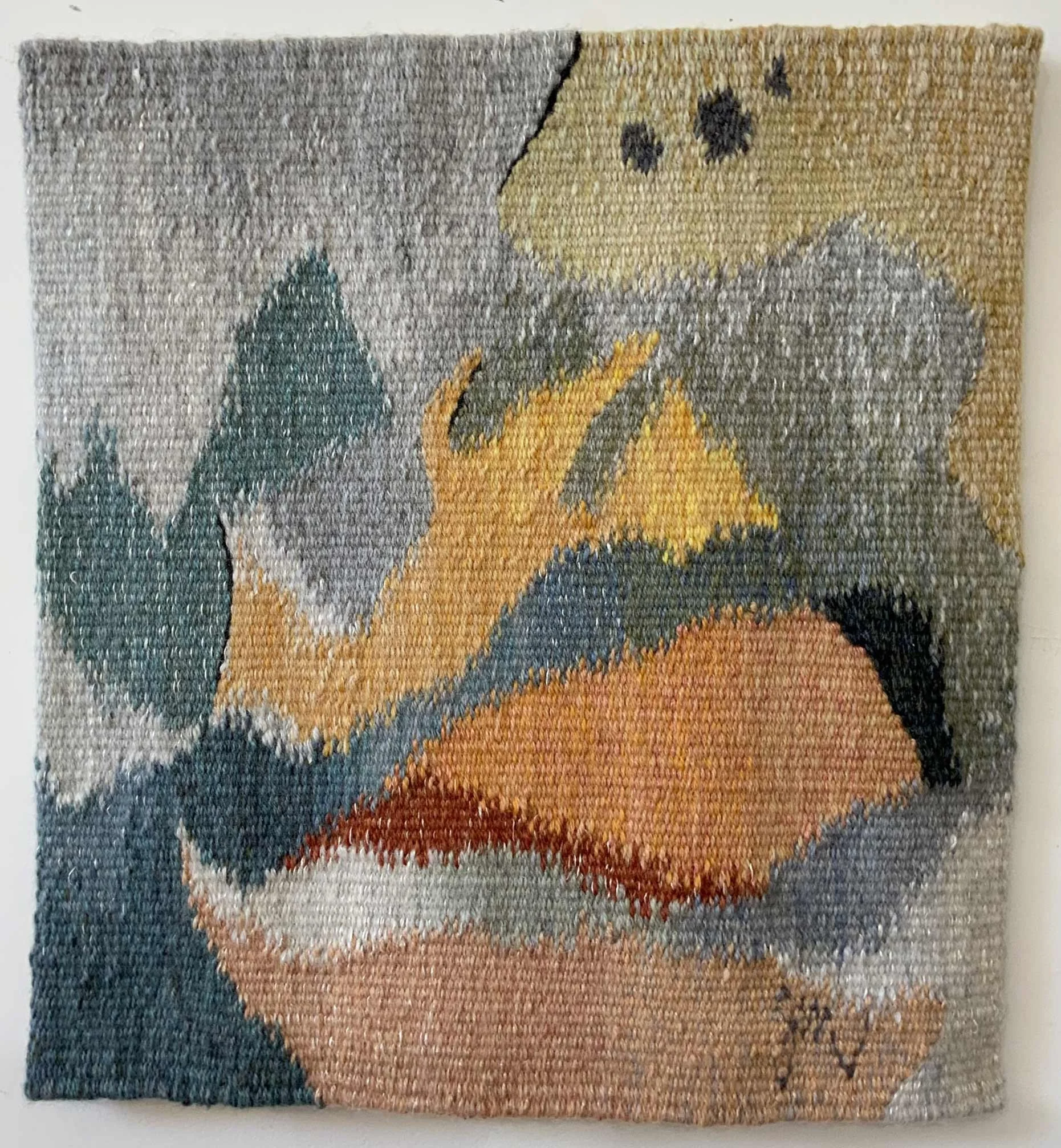 Small Abstract • Tapestry : wool and silk on linen • 16 x 16 inches • $1,500