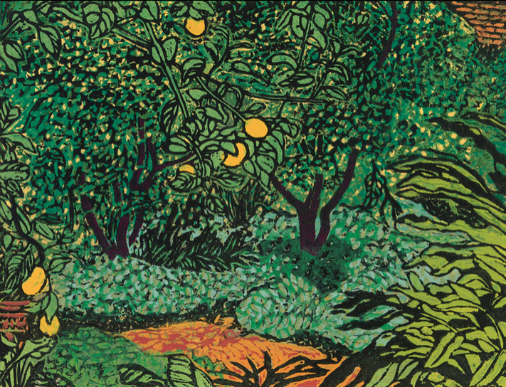 California Garden • woodcut •  8.5 x 11 inches • $1,500