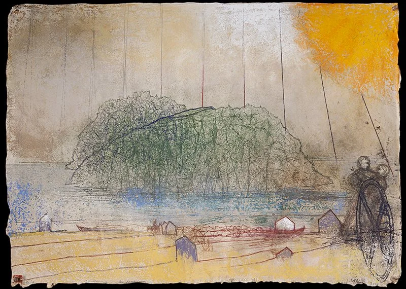 Lovers, Summer Storm (2014)  •  pastel on handmade paper  •  22 x 30 inches • $25,000