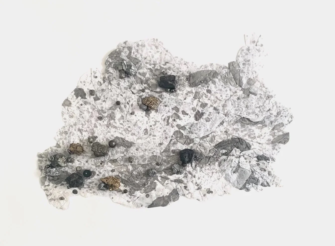 s c r u n c h • 1 • monotype hand sewn beads •
image 13”w x 10”h  •  framed 22”w x 19”h  •  $1500