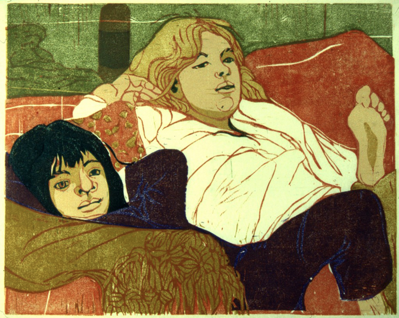 The Sisters • woodcut • 8.25 x 10 inches • $1,300