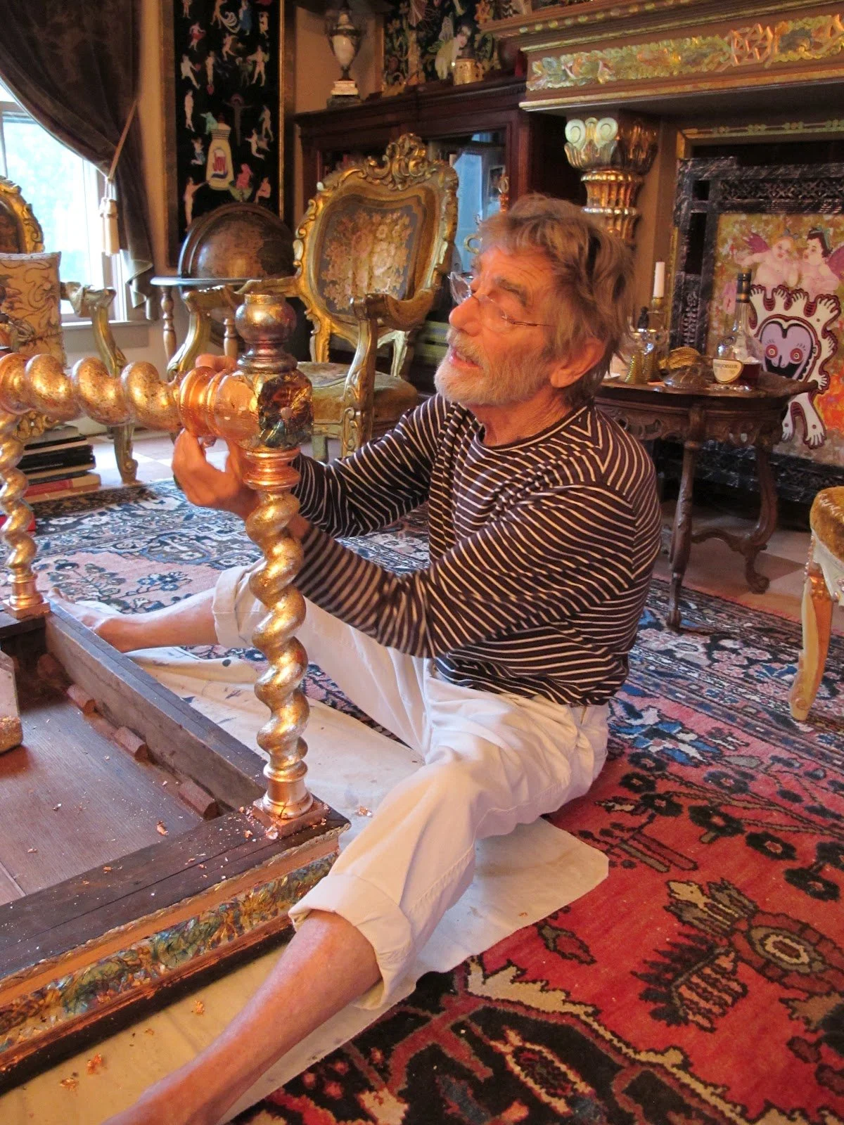 Reverse glass painter Richard Lee on his Martha's Vineyard studio
