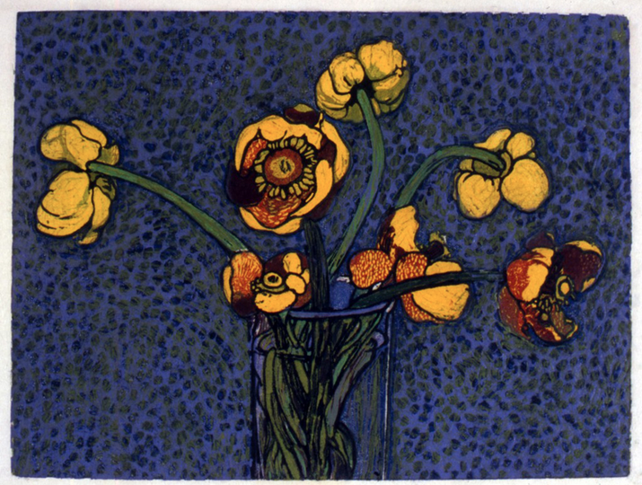 Wild Water Lilies  • woodcut • 9.25 x 12 inches  • $1,500