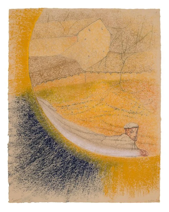 The Pastel Arsenic, from Primo Levi series, the Periodic Table (1988) (MV)  •   
Pastel on paper  •  26 x 20 inches • $22,000